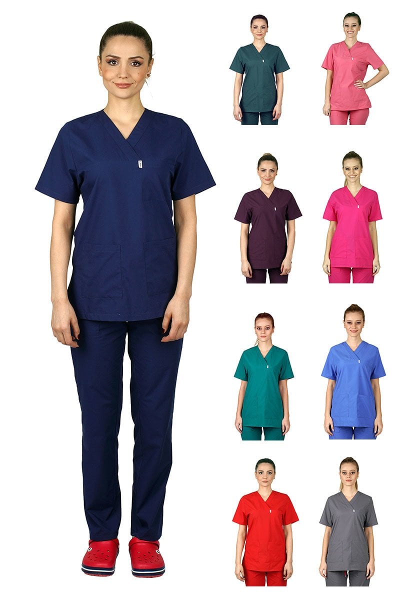 Cerrahi Forma Takımları Kadın Terikoton Kumaş Tüm Renkler