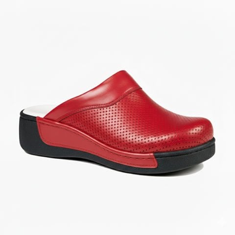 Sabo Terlik Kırmızı Deri 209 Model