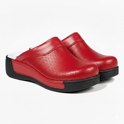 Sabo Terlik Kırmızı Deri 209 Model