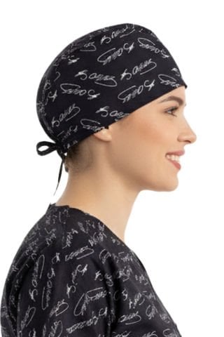 Atatürk İmzalı Kumaş Bone Siyah Renk