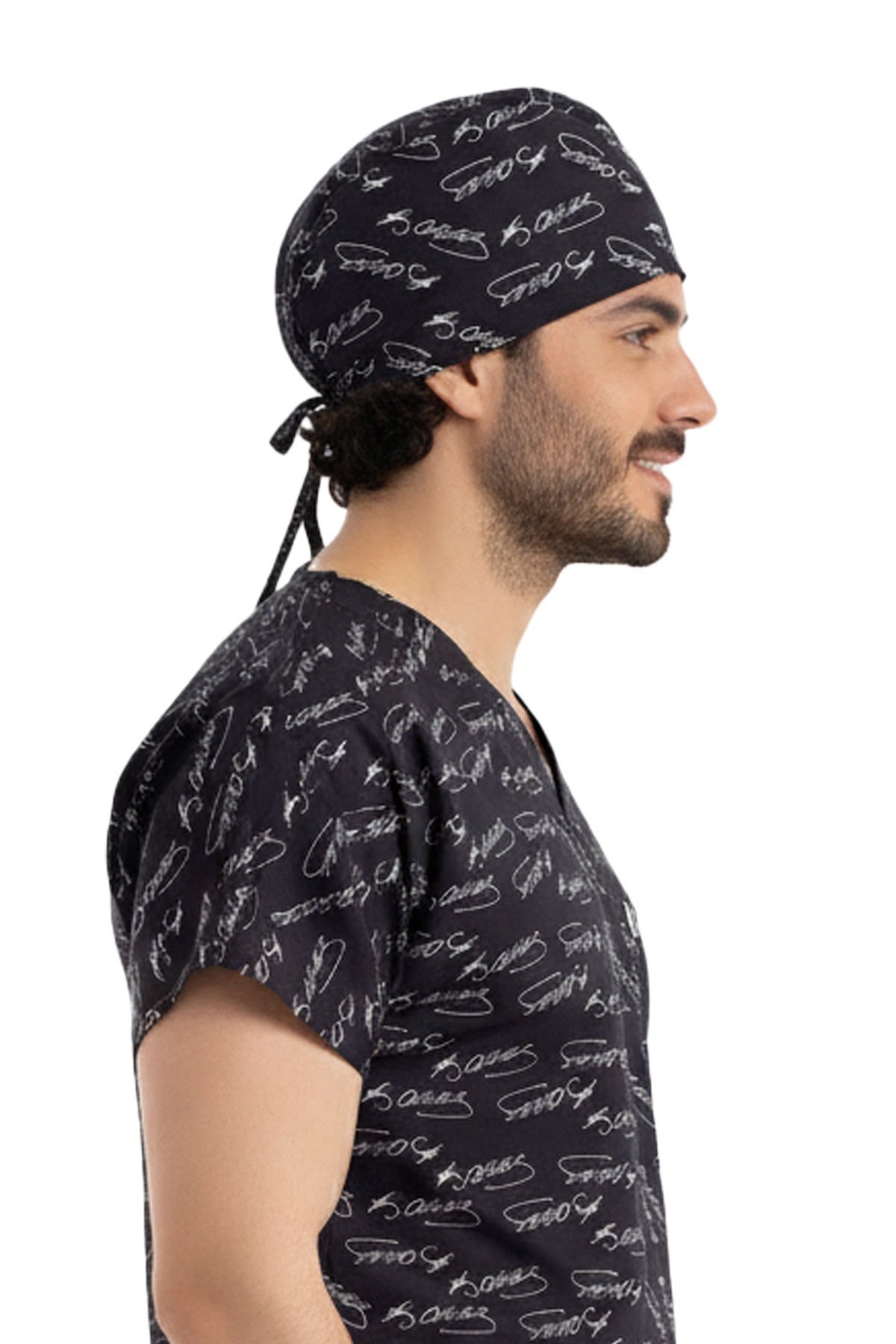 Atatürk İmzalı Kumaş Bone Siyah Renk