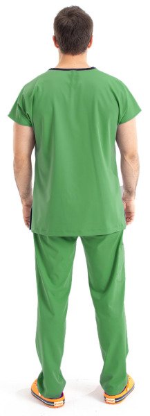 Dr Greys Model Cerrahi Forma Terikoton Erkek Fıstık Yeşil