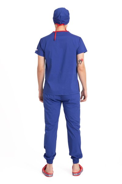 Dr Jogger Scrubs Likralı Koton Kumaş Erkek Saks