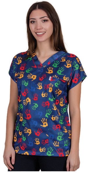 Desenli Tek Üst Bayan Model 28 Dry Touch Kumaş