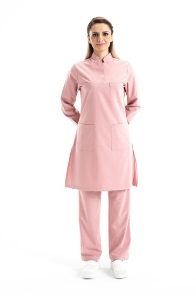 Labor Tesettür Scrubs Forma TST-03 | Elastik Likralı Pamuklu | Doktor & Hemşire