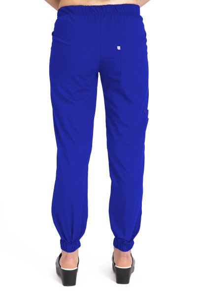 Dr Jogger Scrubs Likralı Koton Kadın Saks Mavisi