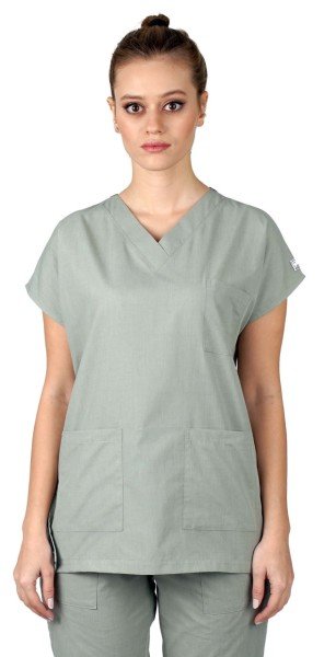 Dr Greys Modeli Cerrahi Forma Kadın Labor Yeşili Terikoton