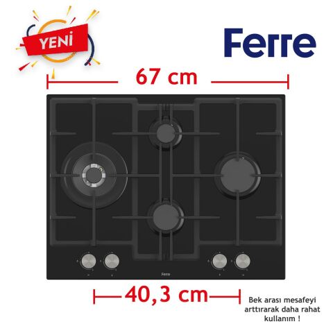Ferre FRYART Serisi Airfry Pişirme Siyah Set (ED075 + XE63CS +D063 )