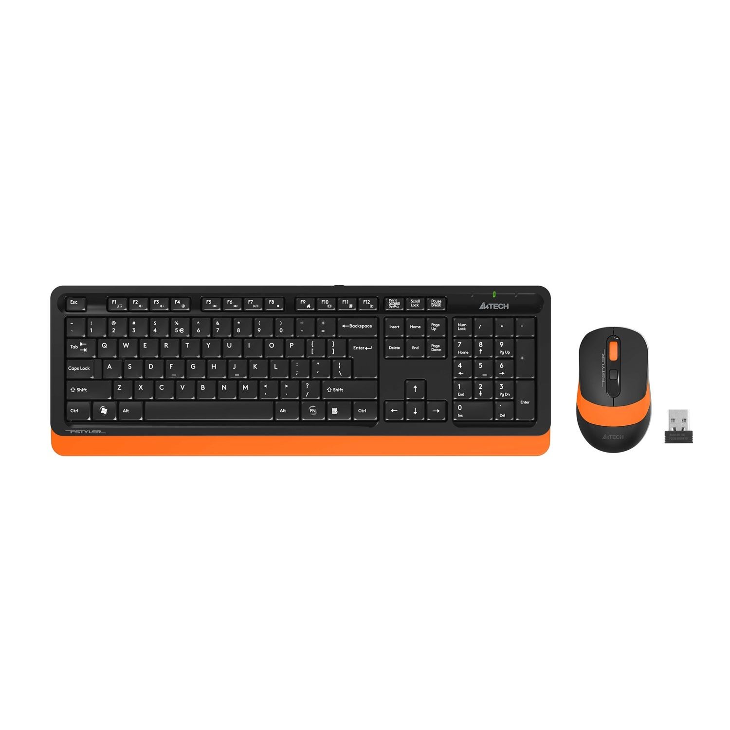 A4 TECH FG1010 KABLOSUZ STANDART TURUNCU Q KLAVYE+MOUSE