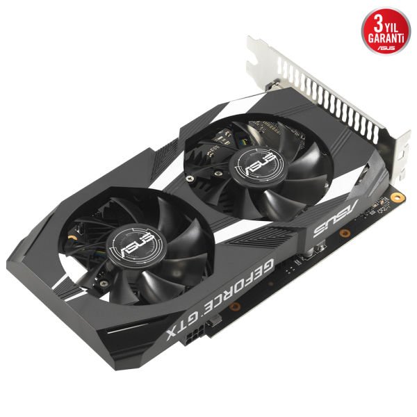 ASUS DUAL-GTX1650-O4GD6-P-V2 4GB GDDR6 128Bit DVI/HDMI/DP