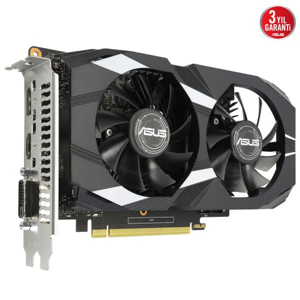 ASUS DUAL-GTX1650-O4GD6-P-V2 4GB GDDR6 128Bit DVI/HDMI/DP