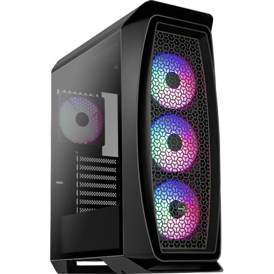 AEROCOOL AERO ONE FROST 600W 80+ 4x12CM FGRB FAN ATX PENCERELİ 2xUSB3.0 SİYAH GAMING KASA AE-AERO1FR680