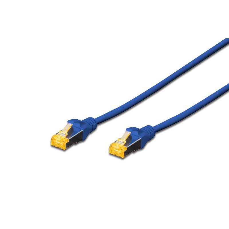 DIGITUS DK-1644-A-0025/B 25CM S/FTP CAT6A PATCH KABLO MAVİ Halogenfree, Cu, AWG 26/7