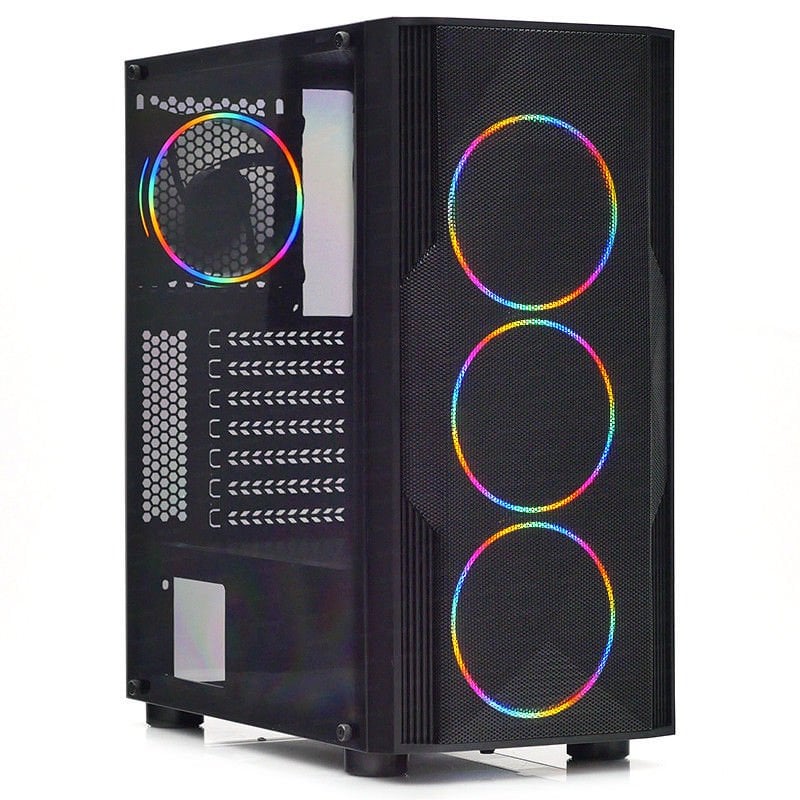 DARK DİAMOND PRO MESH PSU YOK 4x12CM ARGB FAN MIDI TOWER MESHED SİYAH GAMING KASA