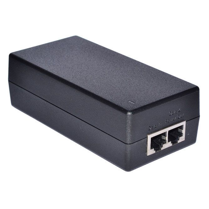 PoE Adaptör+Injector, 48V 1A (48W) Yıldırım Korumalı