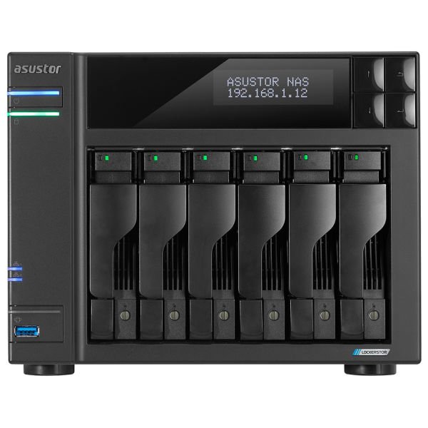 ASUSTOR AS6706T 6 BAY NAS(6X22TB Desteği), 8GB DDR4, M.2 x4, PCIe x1, 2.5GbE x2 DEPOLAMA ÜNİTESİ