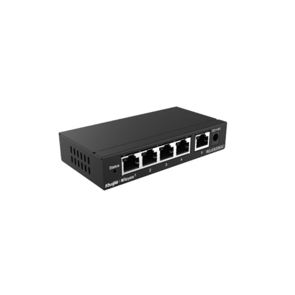 RUIJIE REYEE RG-205GC 5 PORT 10/100/1000 RUIJIE CLOUD YONETILEBİLİR DESKTOP SWITCH METAL KASA