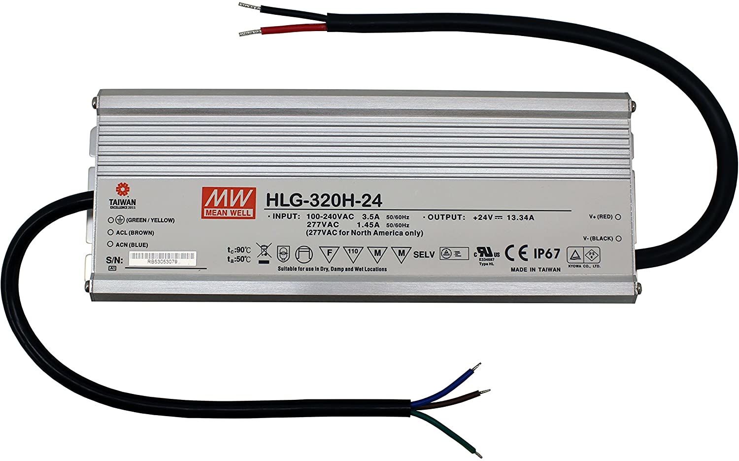 24V 320W Sabit Voltaj Ortalama Kuyu