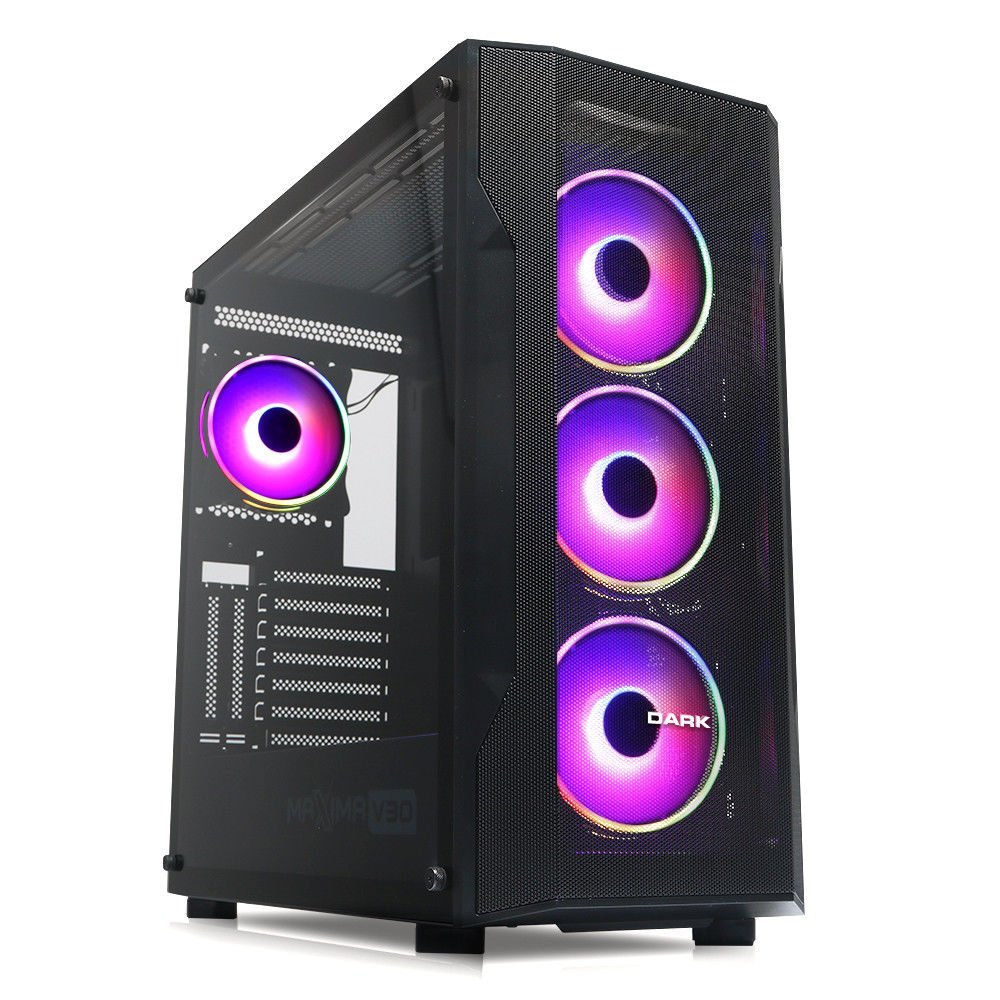 DARK MAXIMA V30 PSU YOK 4x12CM ARGB FAN ATX 2xUSB3.0/1xUSB TYPE-C SİYAH GAMING KASA DKCHMAXV30
