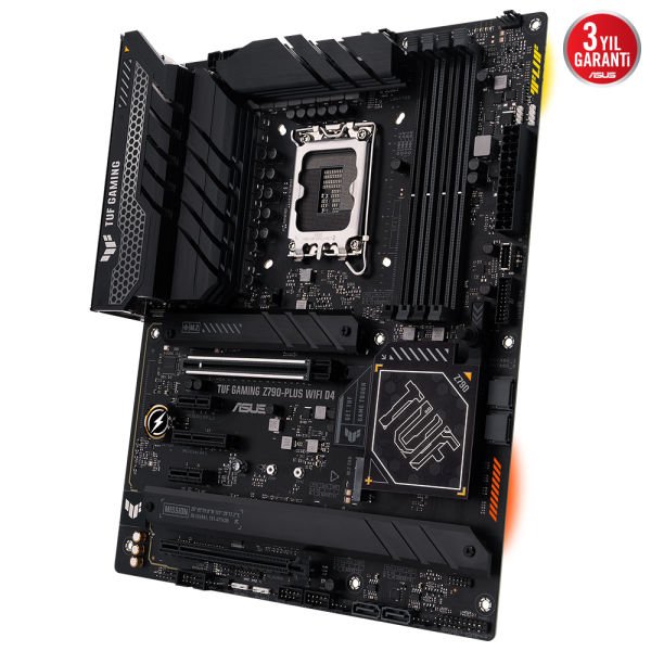 ASUS TUF GAMING Z790-PLUS D4 INTEL Z790 DDR4 5333MHZ(OC) DP HDMI 4X M2 USB3.2 AURA RGB 2.5GBİT LAN ATX PCIE SLOT Q RELEASE ARMOURY CRATE AI SUİTE 3 1700P (12.Gen 13.Gen) ANAKART