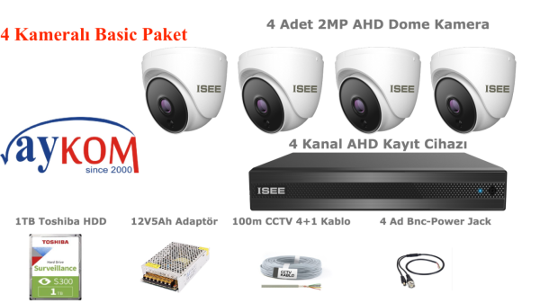 ISEE 4 Kameralı Basic Paket