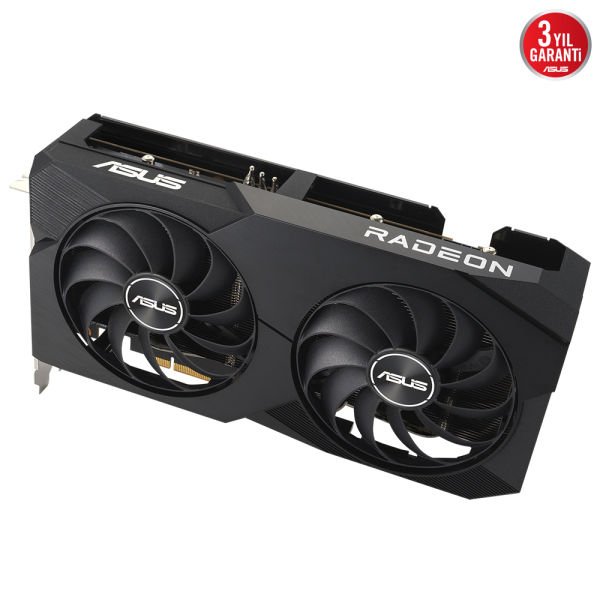 ASUS DUAL-RX7600-O8G RX7600 8GB GDDR6X 128Bit 3xDP/1xHDMI Ekran Kartı