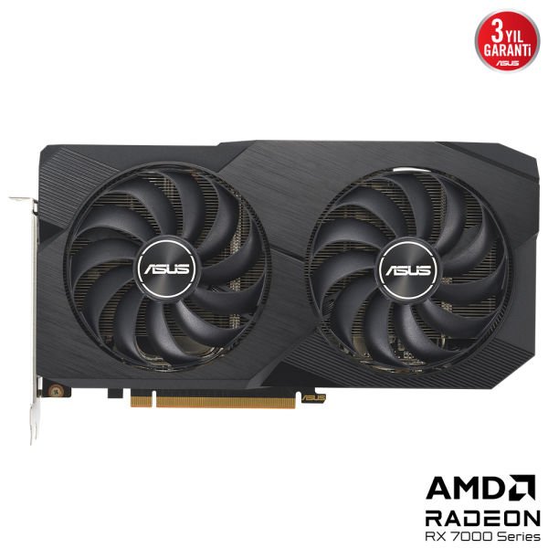 ASUS DUAL-RX7600-O8G RX7600 8GB GDDR6X 128Bit 3xDP/1xHDMI Ekran Kartı