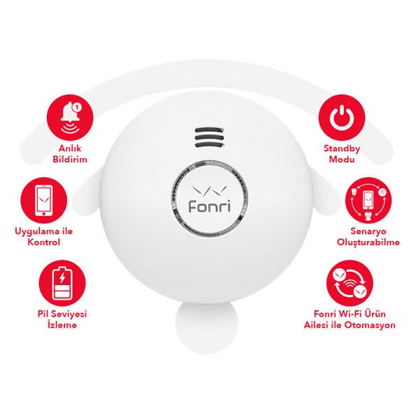 FONRİ 2G DYG06B WIFI KABLOSUZ DUMAN SENSÖRÜ