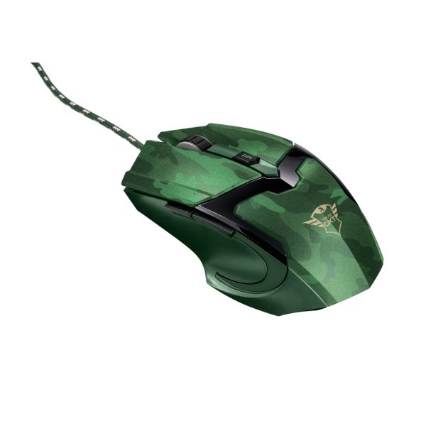 TRUST GAV 22793 GTX 101C USB 4800DPI KAMUFLAJ RGB GAMING MOUSE