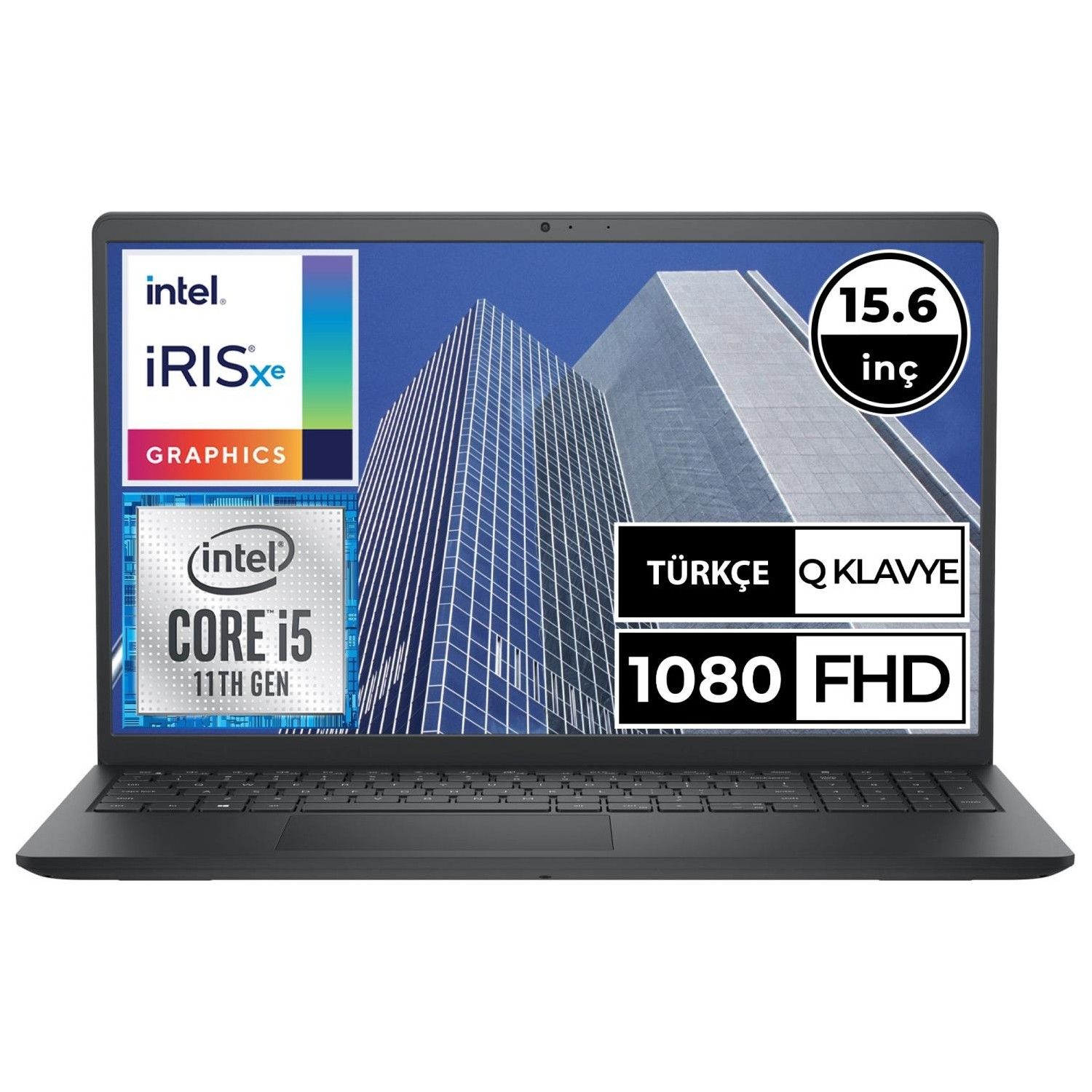 DELL INSPIRON 3511 I3511122U I5-1135G7 8GB 256GB SSD O/B VGA 15.6'' FREEDOS SİYAH NOTEBOOK
