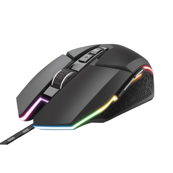 TRUST IDON 23645 GXT 950 USB 5000DPI SİYAH 7XBUTTONS RGB GAMING MOUSE