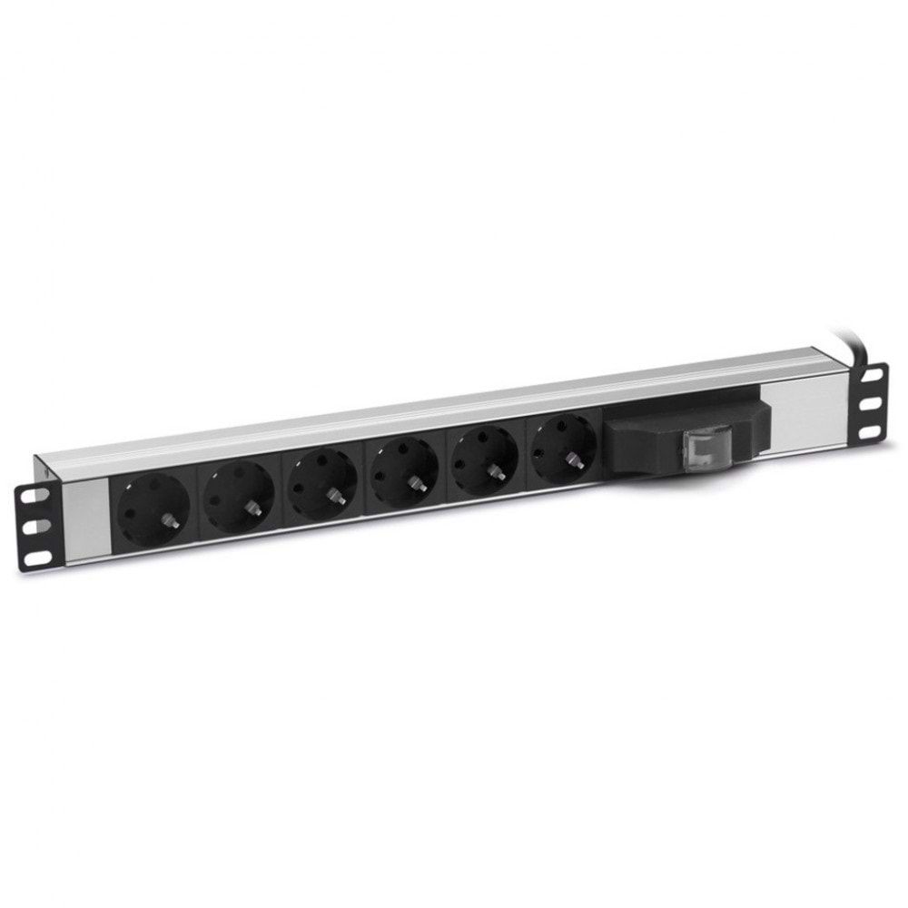 Aykom 6'Lı Sigortalı Grup Priz 19” (metal kulak)