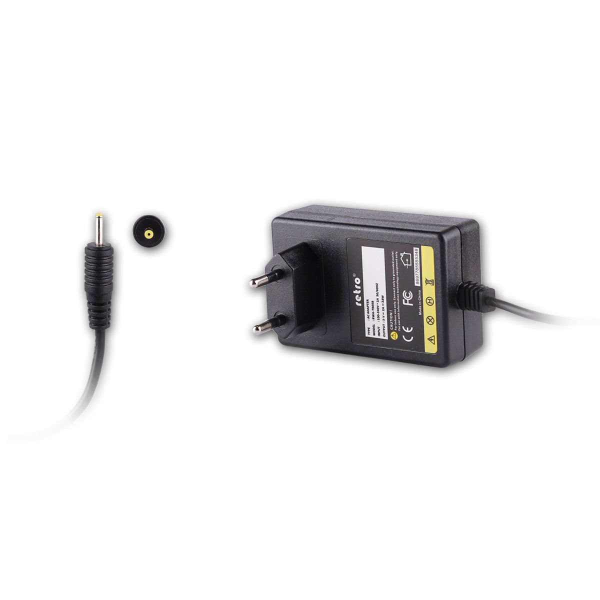 RETRO 9V 2A 18W Tablet Adaptörü - 2.5x0.7x10mm