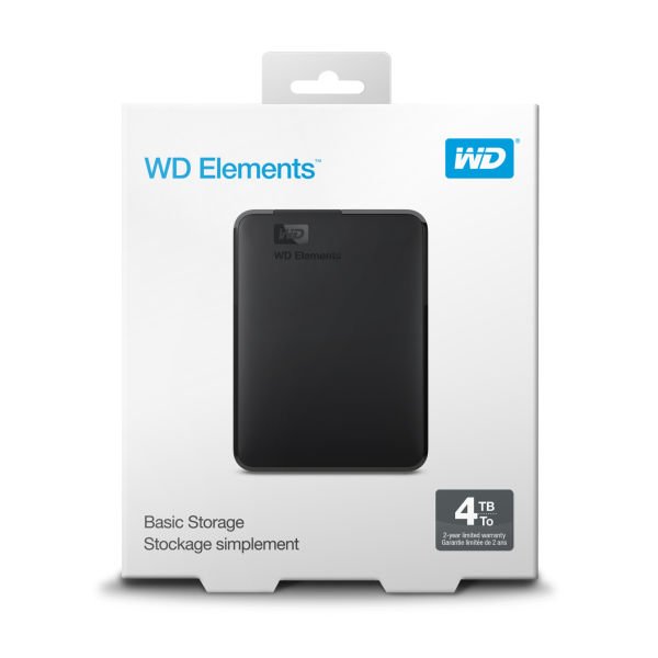 WD ELEMENTS 4TB USB3.0 2.5'' HARICI HDD WDBU6Y0040BBK-WESN