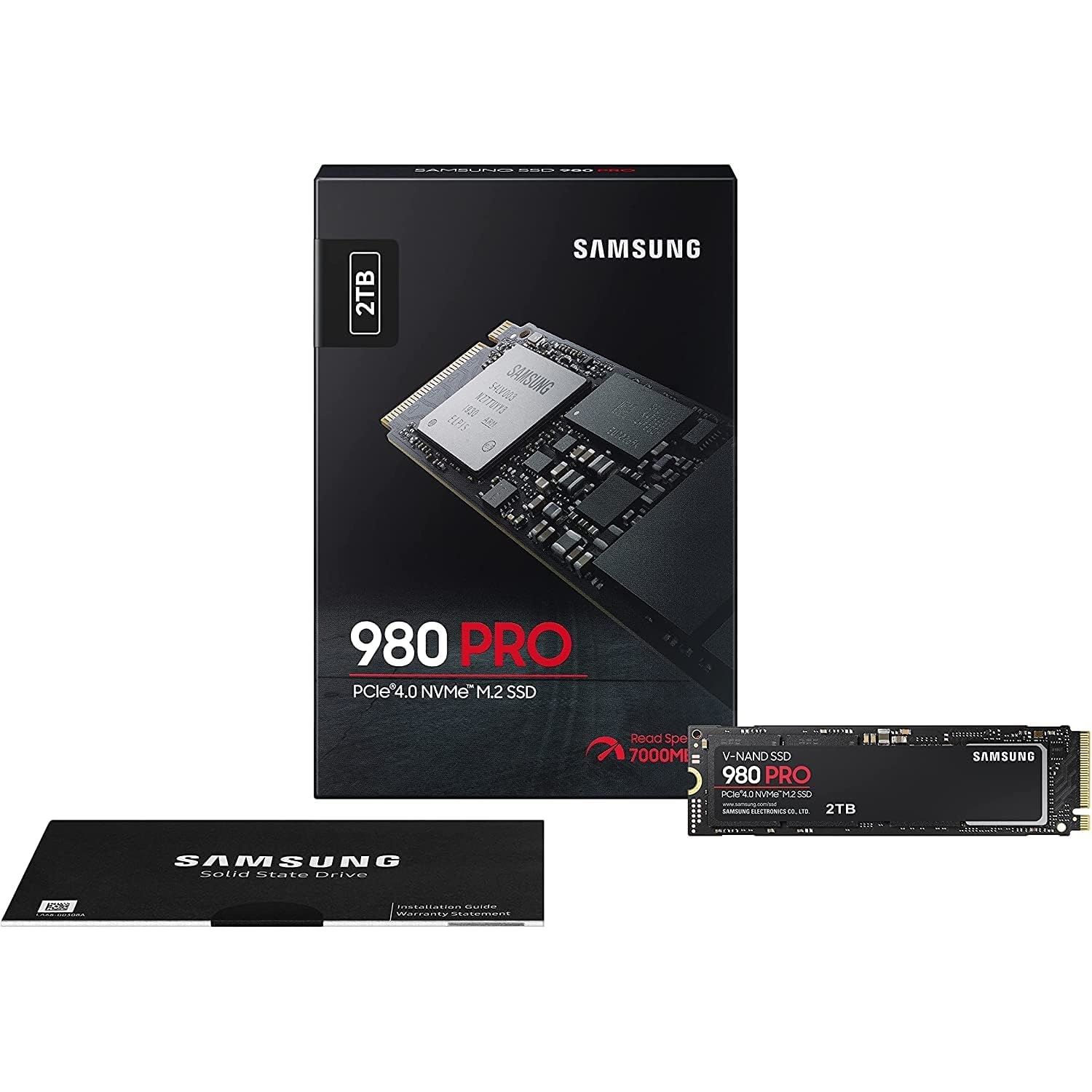 SAMSUNG 980 PRO 2TB 6900-5000 MB/s NVMe PCIe Gen4 SSD MZ-V8P2T0BW