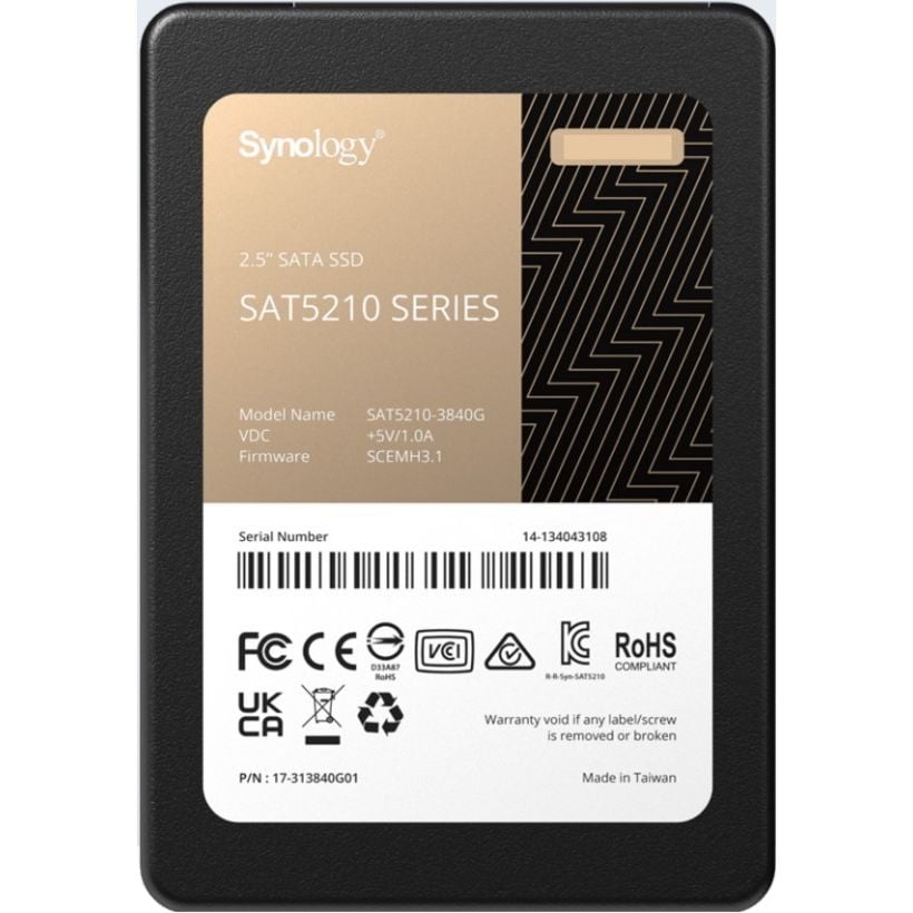 SYNOLOGY 480GB 530/500MB/s 7mm SATA 6 Gb/s NAS SSD SAT5210-480G
