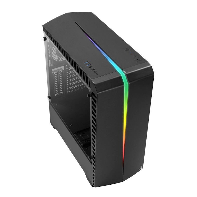 AEROCOOL SCAR PSU YOK 1x12CM FAN SİYAH RGB KASA AE-SCAR