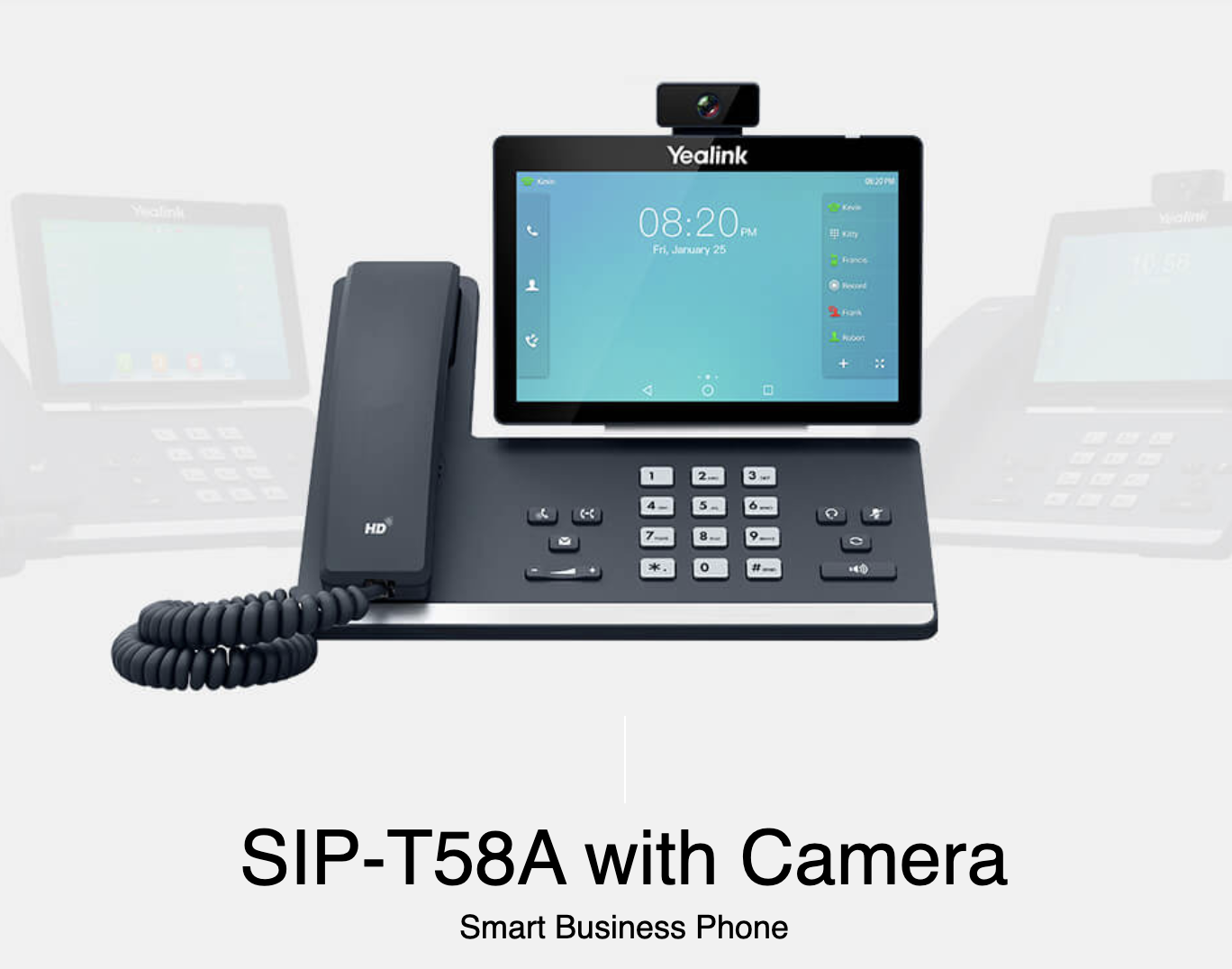 Yealink T58A Android IP Telefon Kameralı