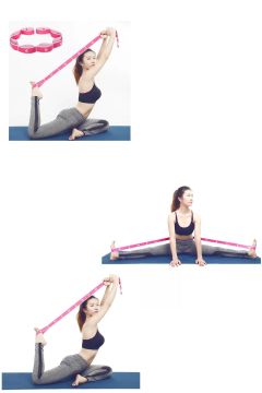 Pilates Yoga Jimnastik Egzersiz Esneme Lastiği Direnç Bandı Elastik Band