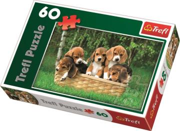 Trefl Puzzle Beagle Puppies 60 Parça Yapboz