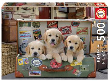 Puppies In The Luggage