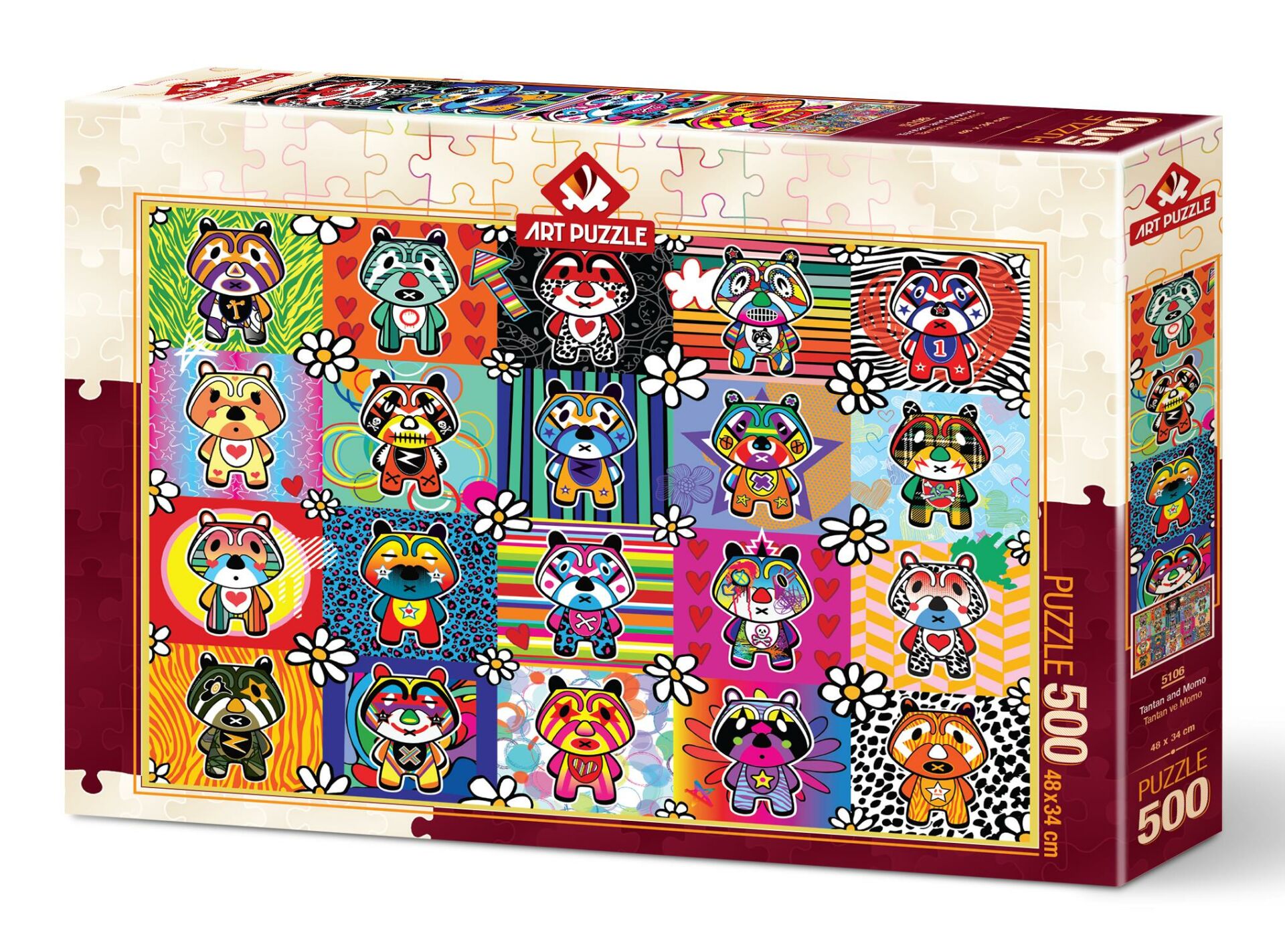 Art Puzzle Tantan Ve Momo 500 Parça Puzzle