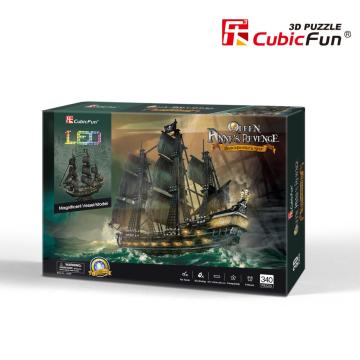 Cubic Fun Queen Anne's Revenge Gemisi ( Led Işıklı )