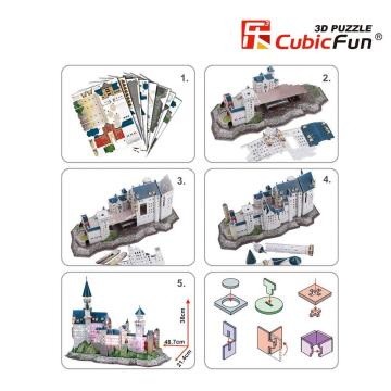 Cubic Fun Neuschwanstein Kalesi - Almanya (Led Işıklı)