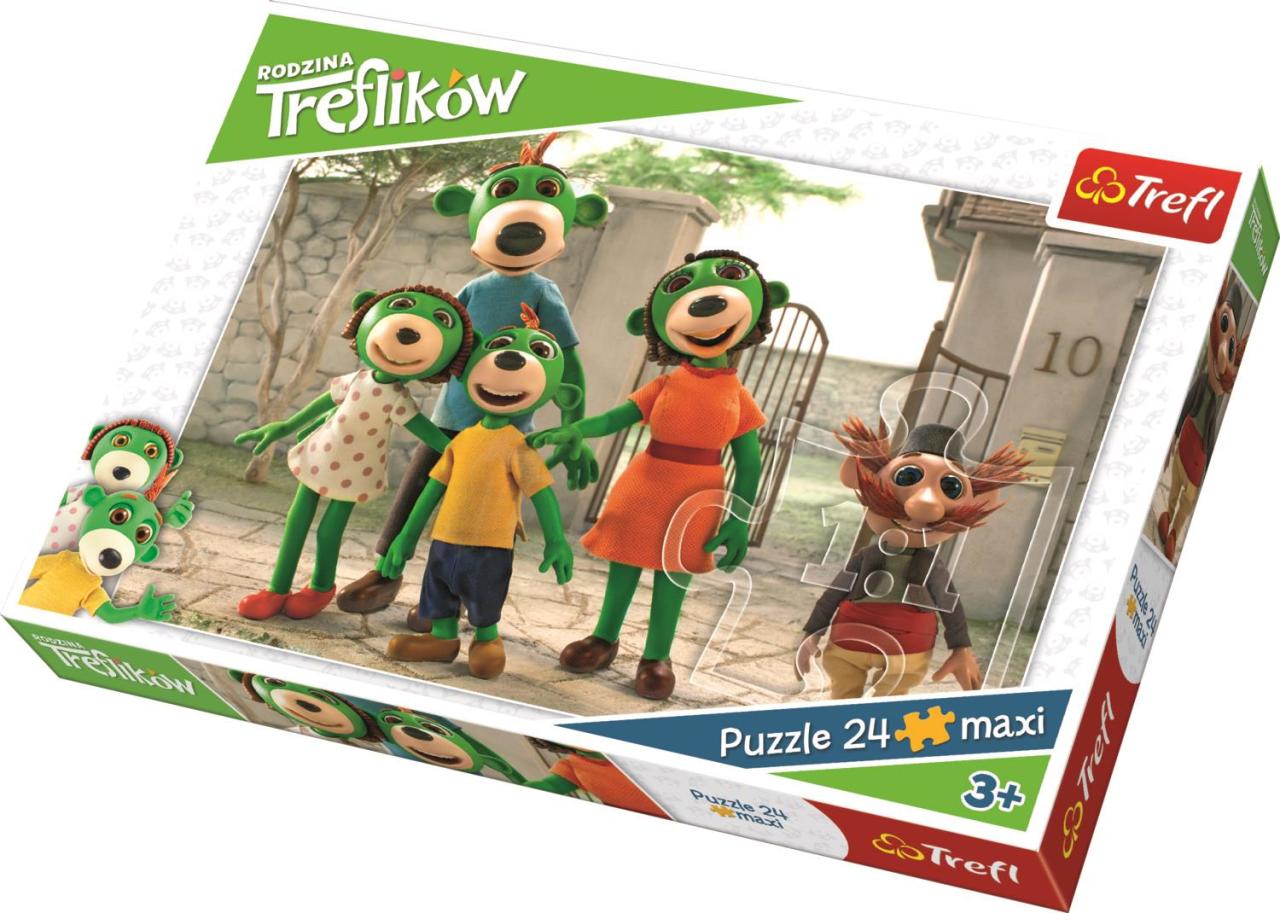 Trefl Puzzle Studio, Treflik Family 24 Parça Maxi Yapboz