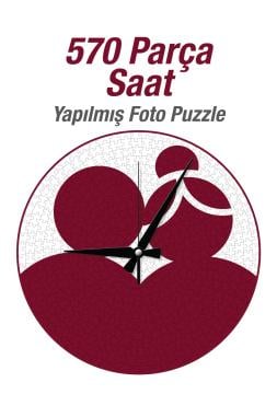 Art Puzzle Kişiye Özel 570 Parça Saat Yapılmış Puzzle