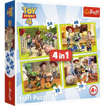 Tref Puzzle Toy Story, Toy Team 4 lü Puzzle (35+48+54+70 Parça)