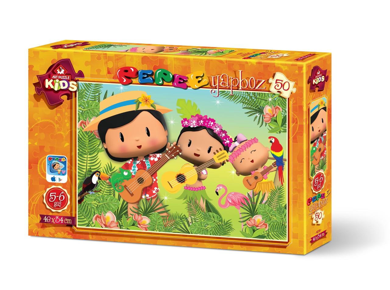 Art Çocuk Puzzle Pepee'nin Orman Müzikali 50 Parça Puzzle