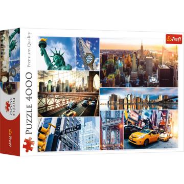 Trefl Puzzle New York - Collage 4000 Parça Puzzle