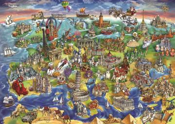 Anatolian Puzzle Avrupa Haritası 1500 Parça Puzzle